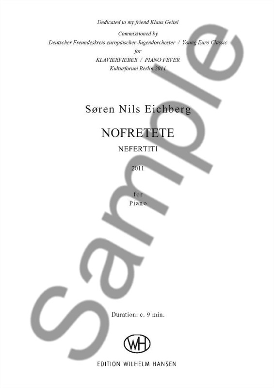 Sren Nils Eichberg: Nofretete for Piano