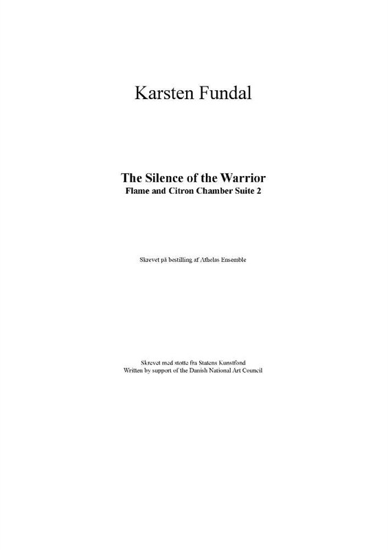 Karsten Fundal: Flammen Og Citronen Suite II (Score)