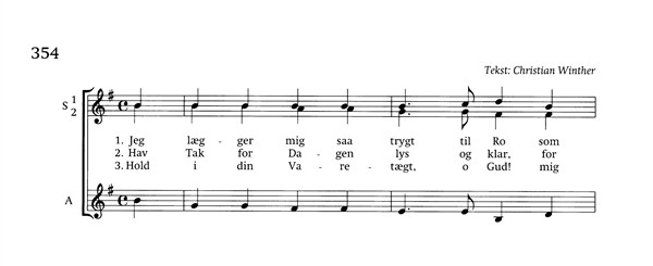 Carl Nielsen: Jeg Lægger Mig Saa Trygt Til Ro (SSA)