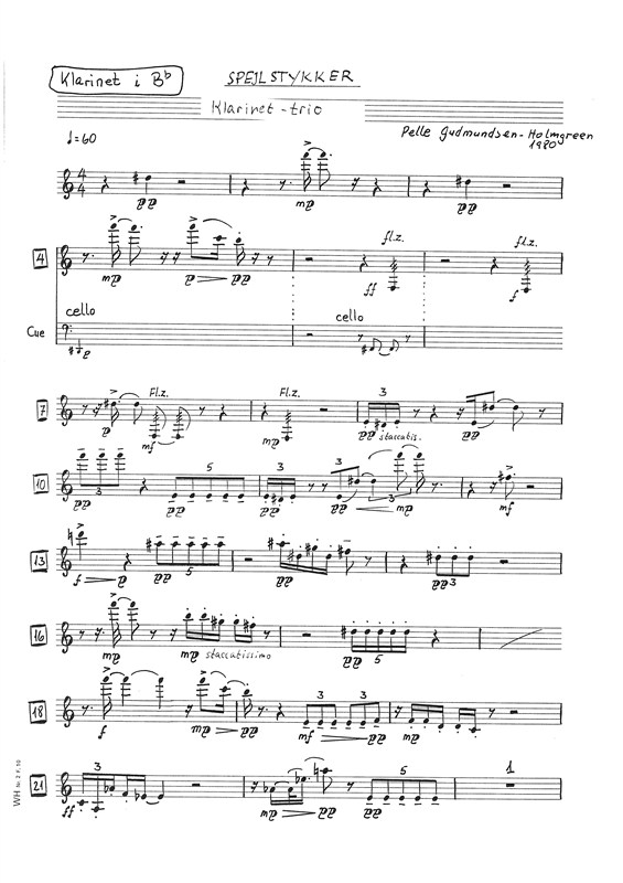 Pelle Gudmundsen-Holmgreen: Mirror Pieces (Score & Parts)