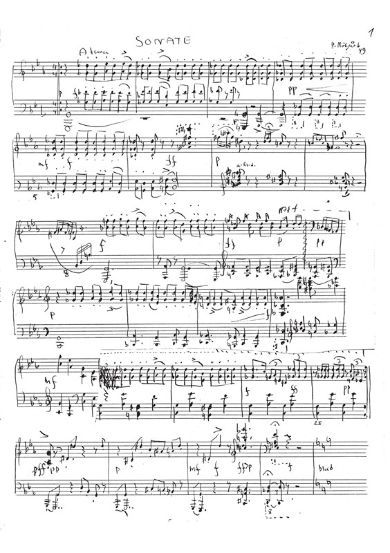 Per Nørgård: Sonate For Klaver 1949 (piano)