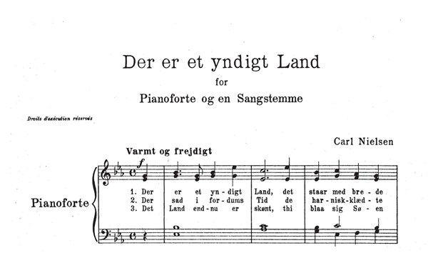 Carl Nielsen: Der Er Et Yndigt Land (Voice and piano)