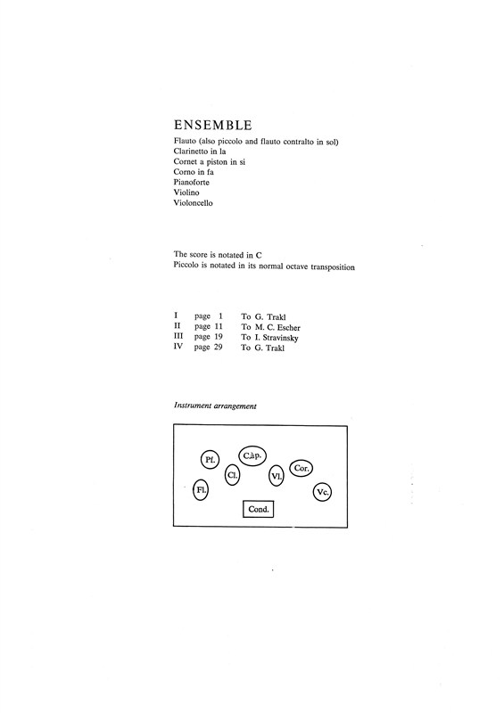 Hans Abrahamsen: Winternacht 1976-78, original version. (Score)