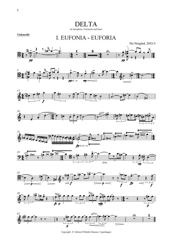 Per Nørgård: Delta (score and parts)
