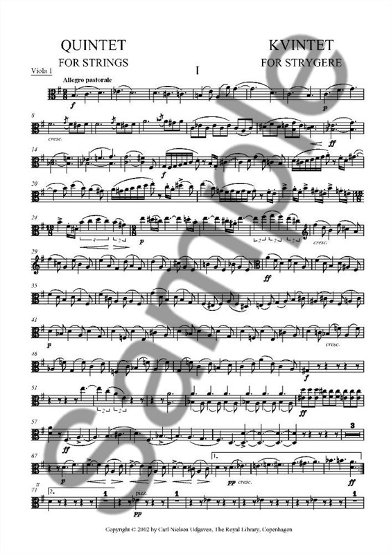 Carl Nielsen: Quintet (Parts)