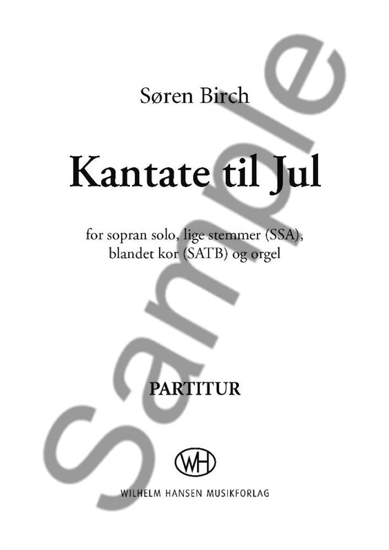 Søren Birch: Kantate til Jul (Score)