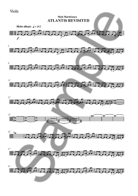 Niels Marthinsen: Arlantis Revisited (String Quartet Parts)