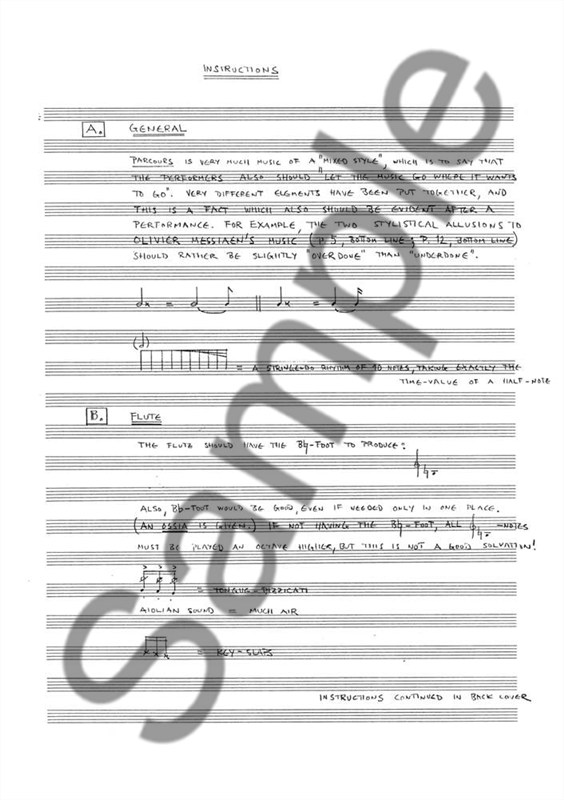 Jouni Kaipainen: Parcours Op.23 (Score)