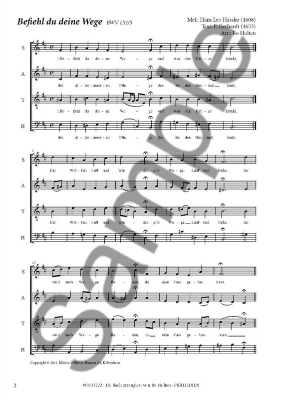 J.S. Bach: Präludien Für Gemischter Chor