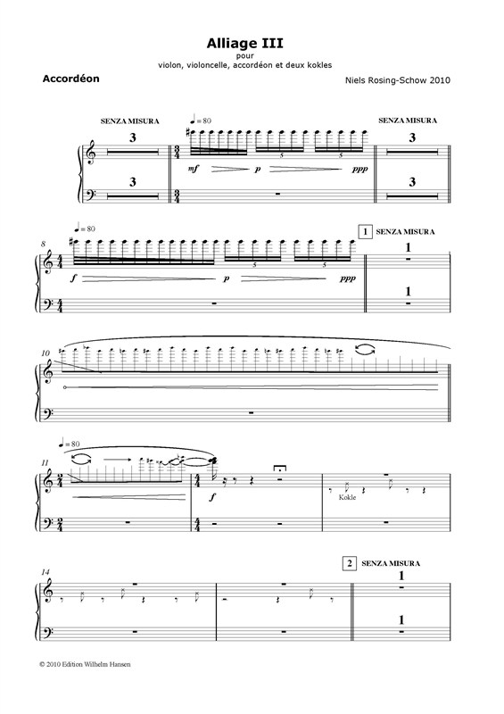 Niels Rosing-Schow: Alliage III (Parts)