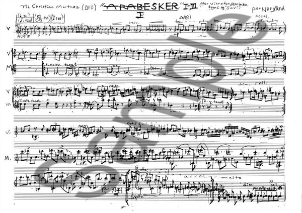 Per Nørgård: Arabesques for Percussion Solo