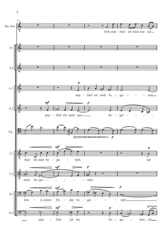 Bo Holten: Römische Elegie V (score)