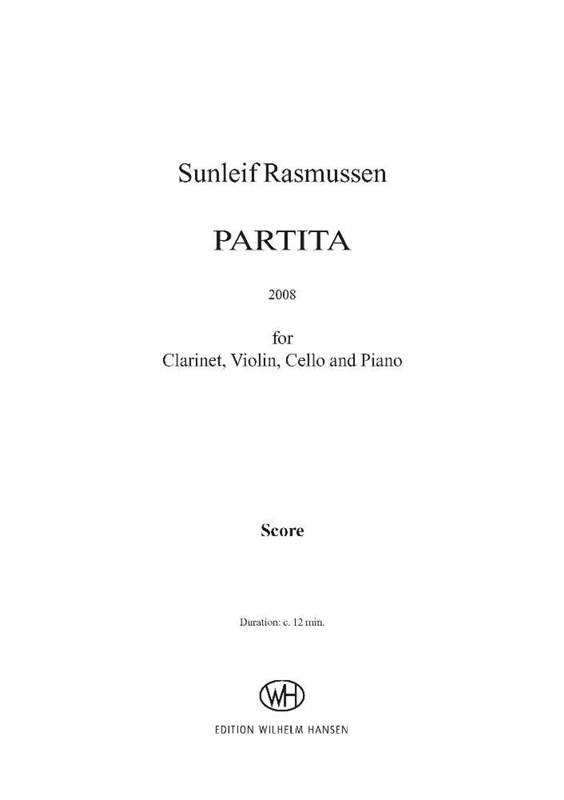 Sunleif Rasmussen: Partita (Score)