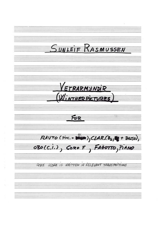 Sunleif Rasmussen: Vetrermyndir (Score)