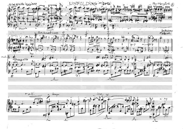 Per Nørgård: Unfolding (For piano)