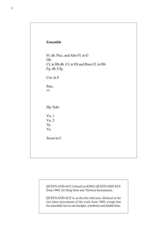 Per Nørgård: Queen And Ace (Score)
