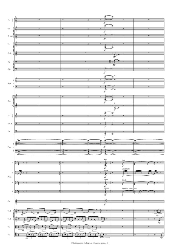 Pelle Gudmundsen-Holmgreen: Concerto Grosso (Score)