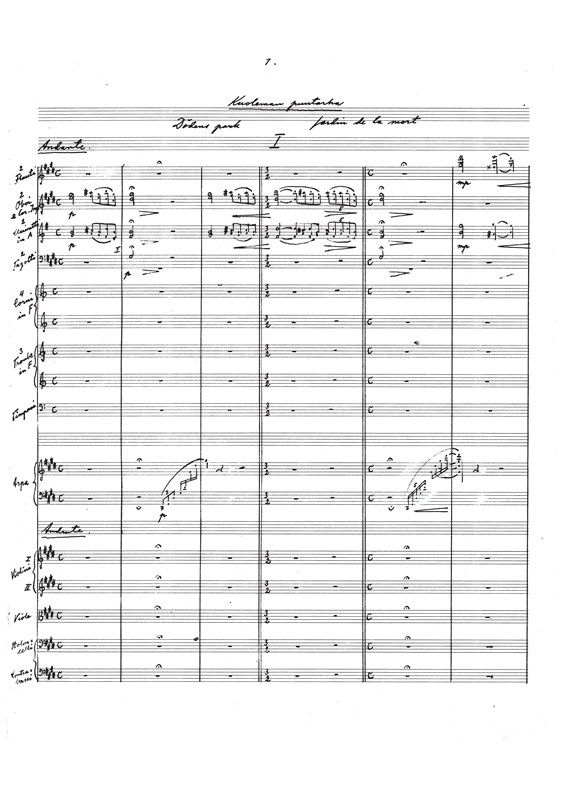 Leevi Madetoja: The Garden Of Death (Score)