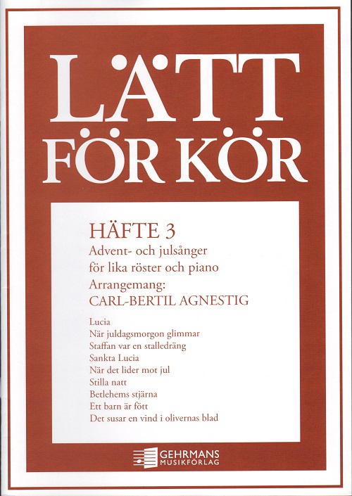 Ltt fr kr 3. Advent och julsnger (SATB)