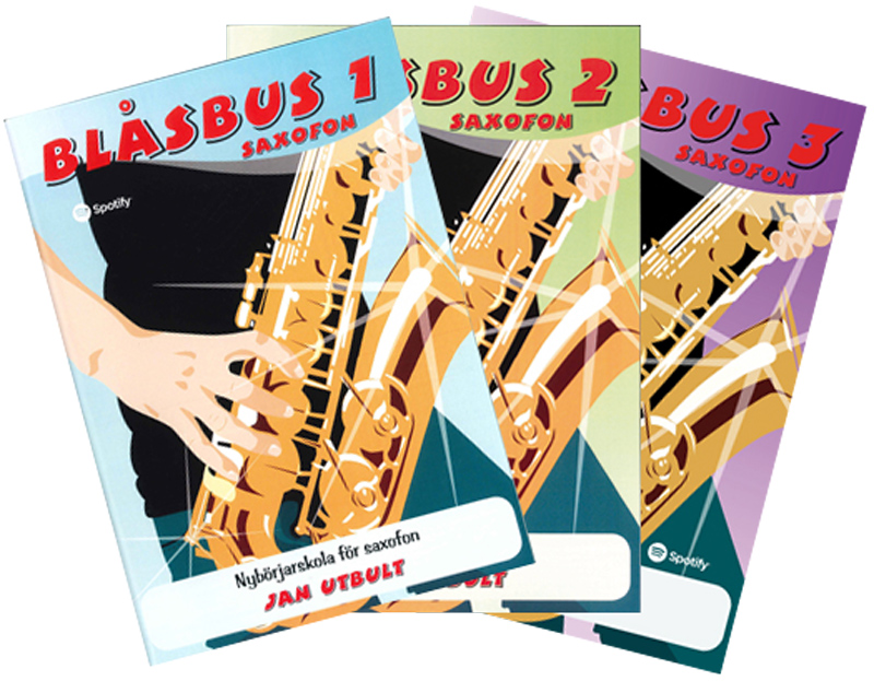 Blåsbus Altsaxofon del 1, 2 & 3 - Paket