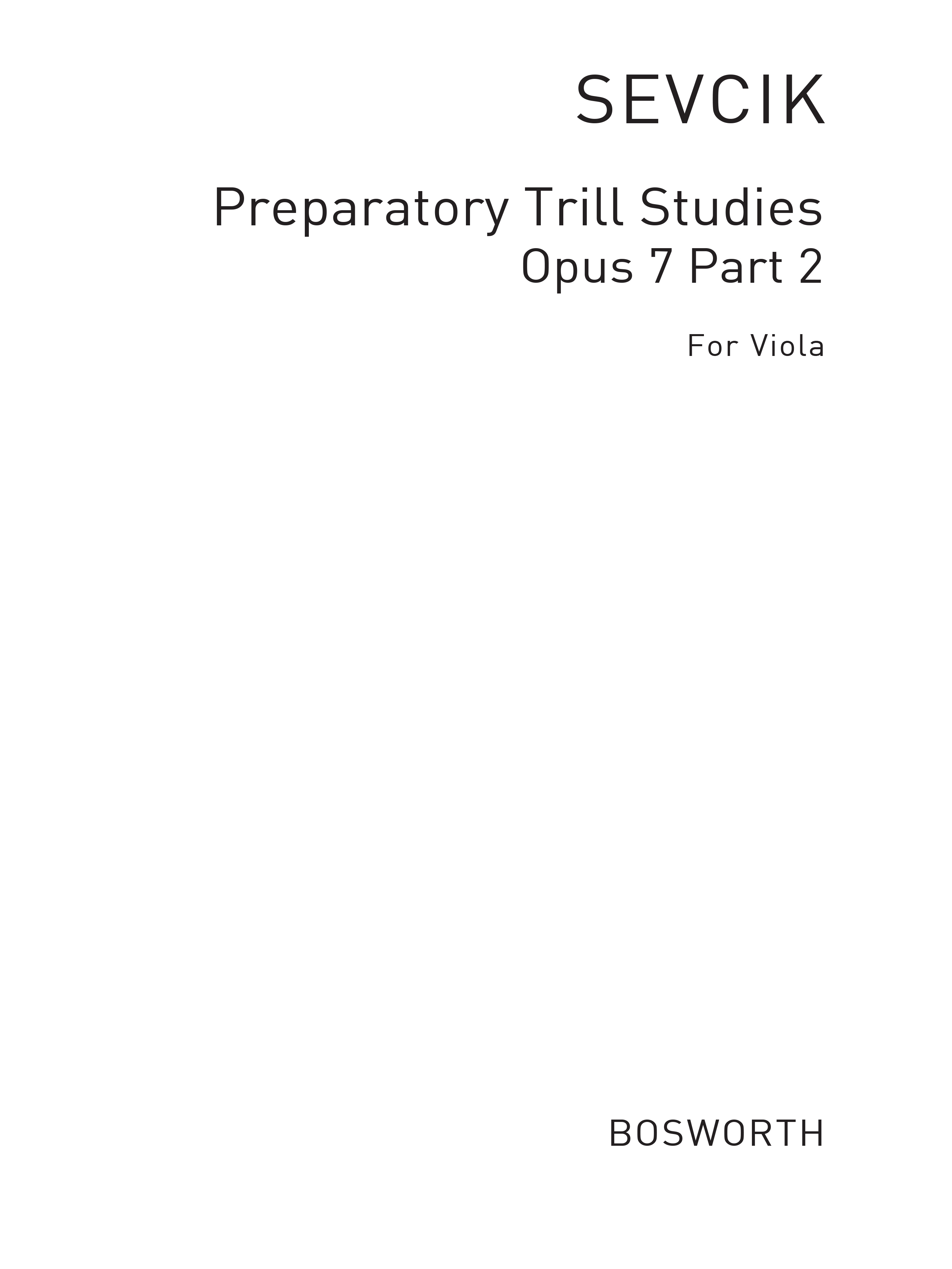 Sevcik Viola Studies: Preparatory Trill Studies Part 2