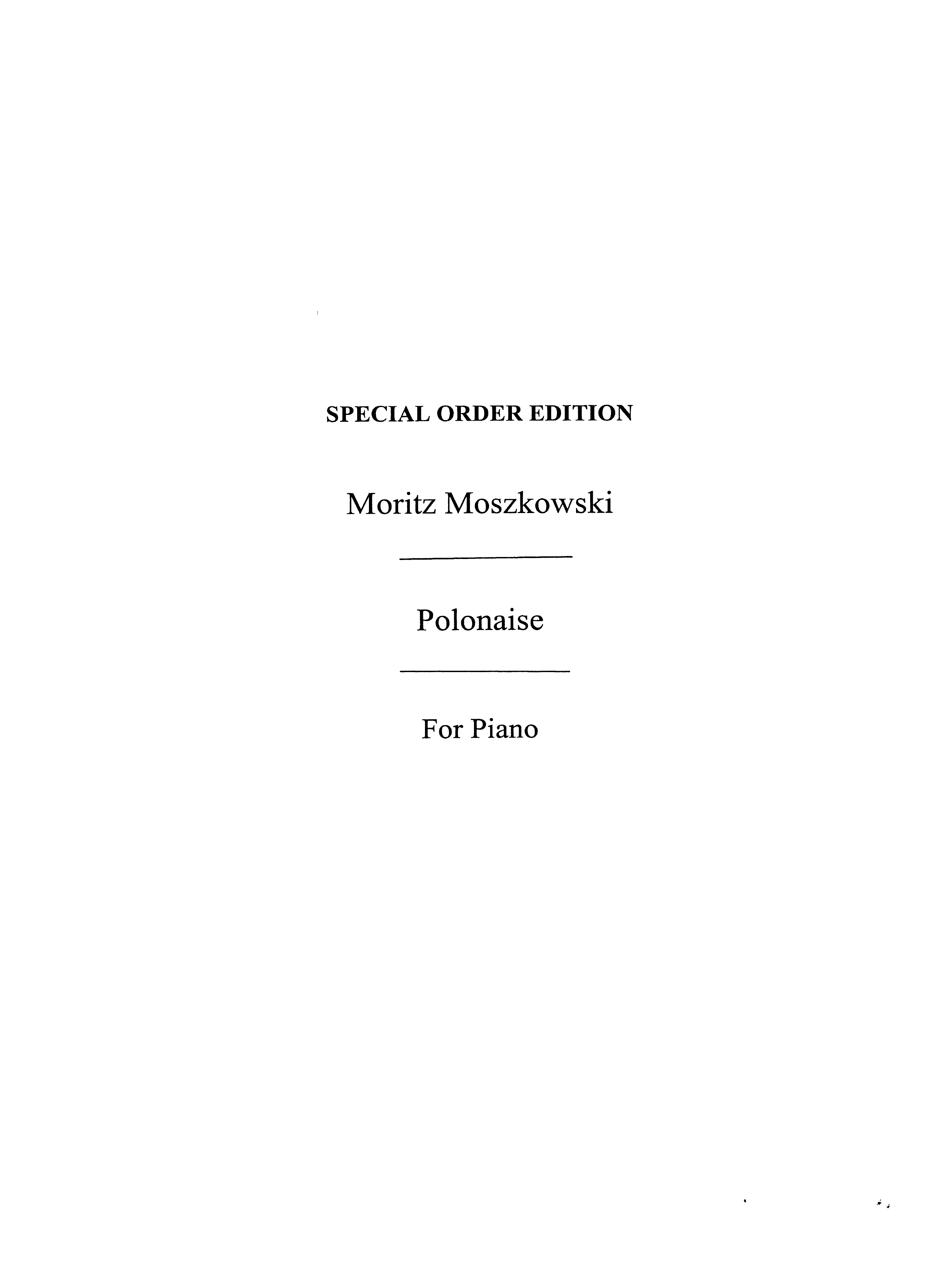 Moszkowski, M Polonaise Op.11 Pf