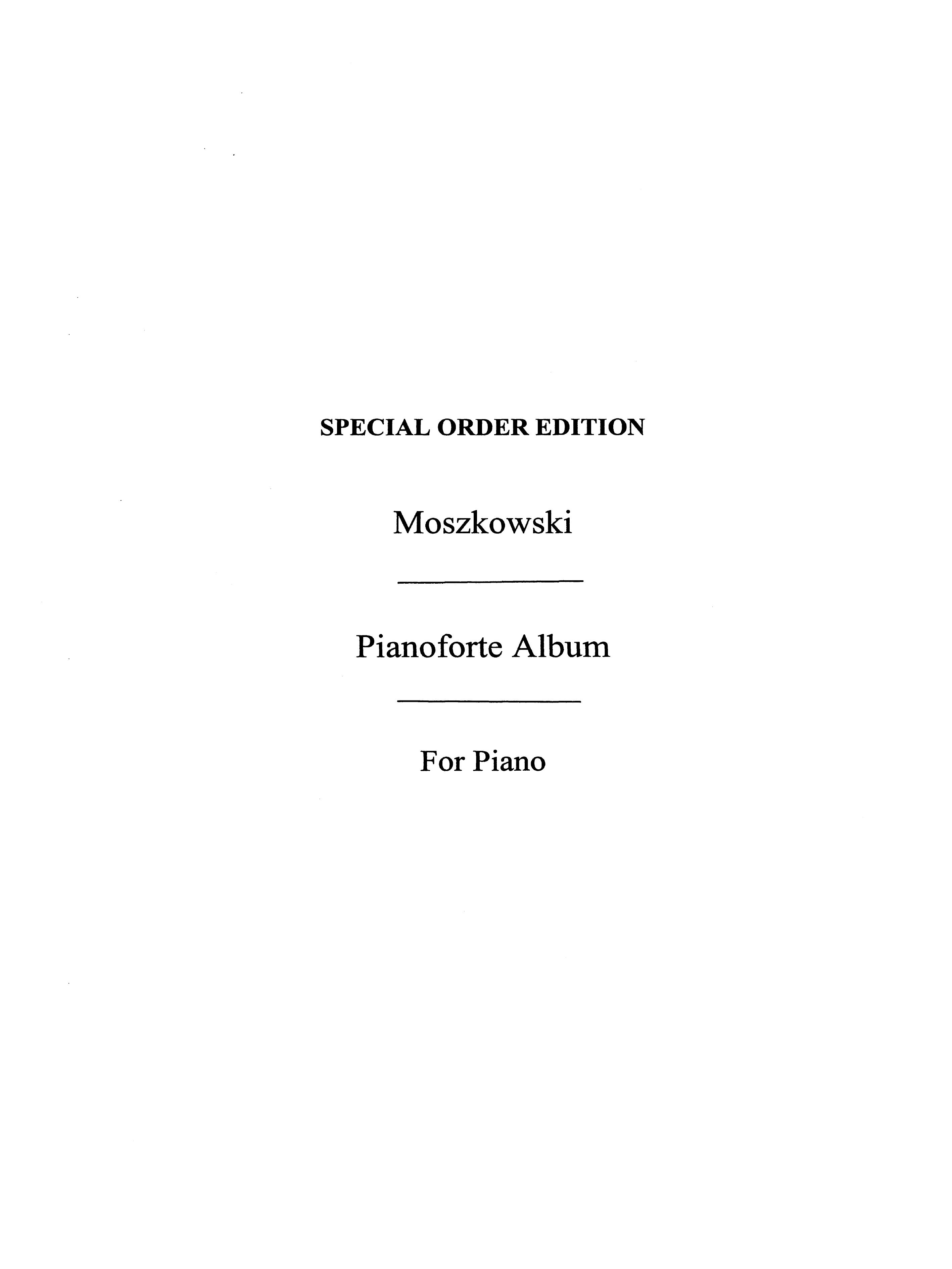 Moszkowski, M Album Of Eight Pieces Pf