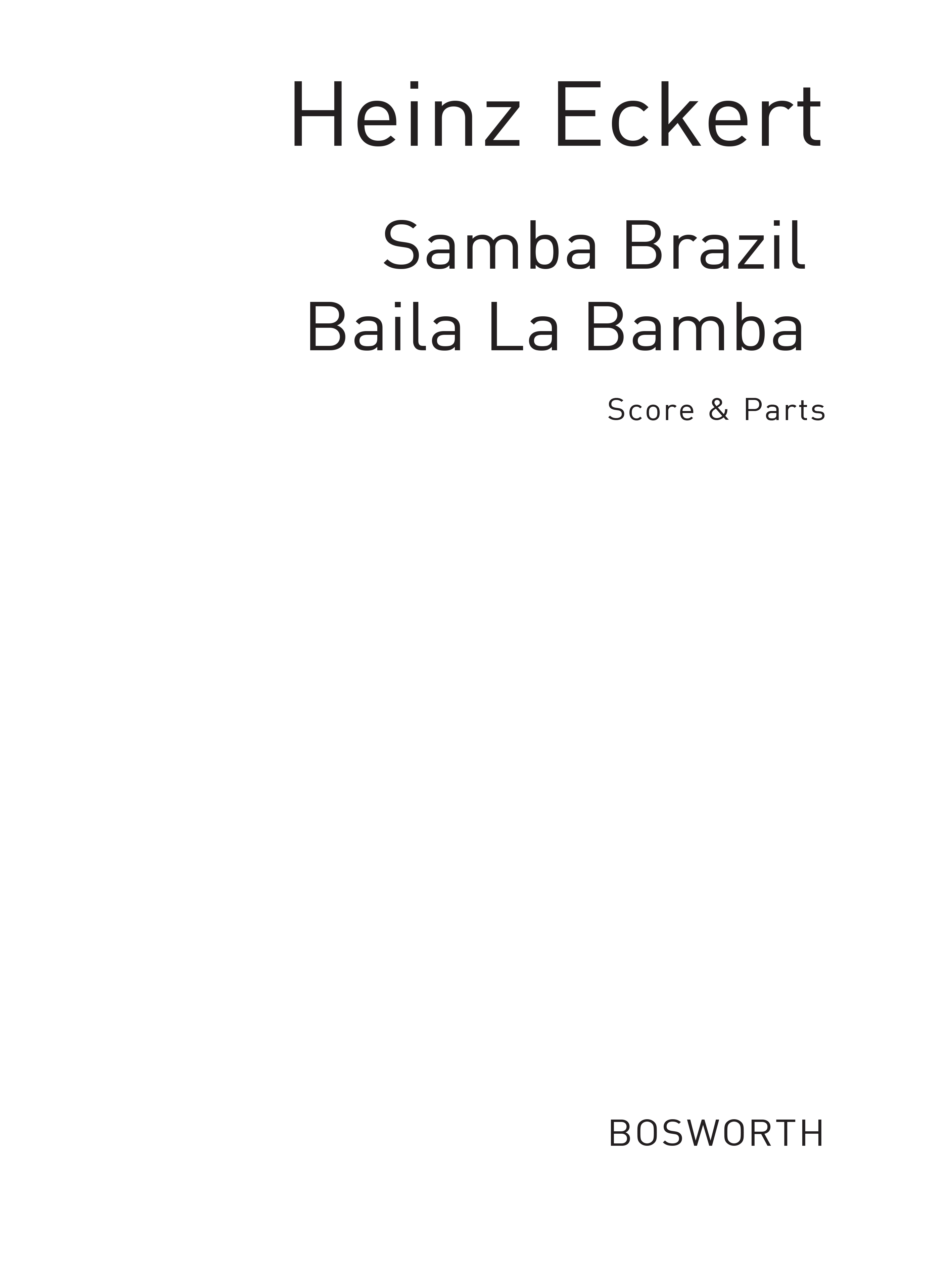 Eckert, H Samba Brazil/Wellnitz, G Bla La Bmba Tocm Bnd
