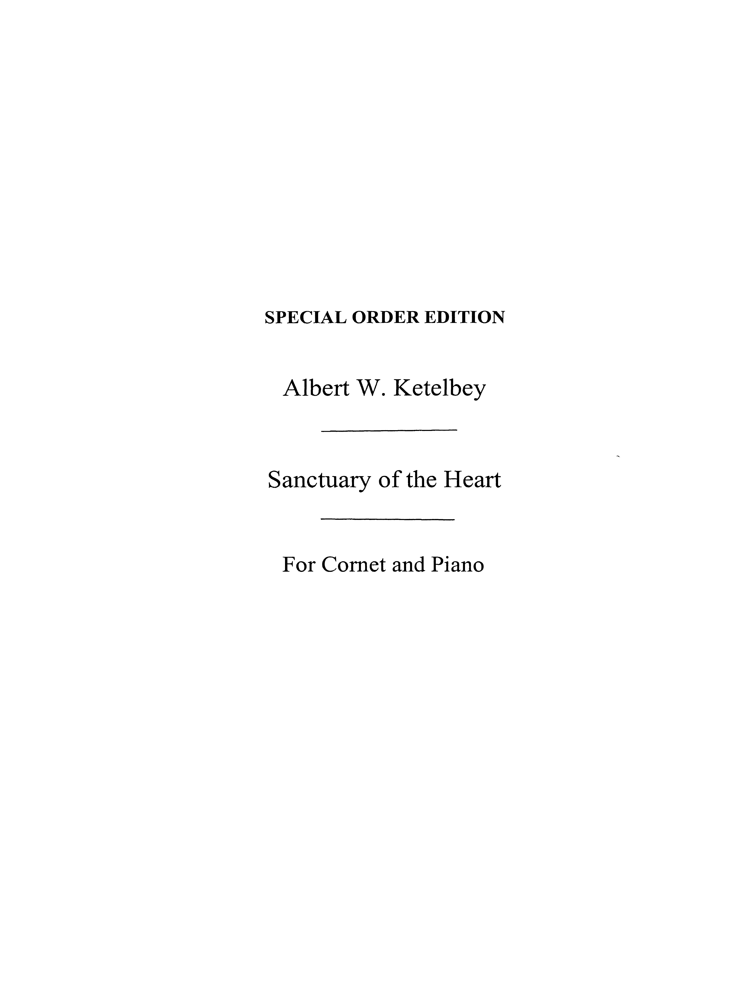 Albert Ketelbey: Sanctuary Of The Heart (Trumpet/Piano)
