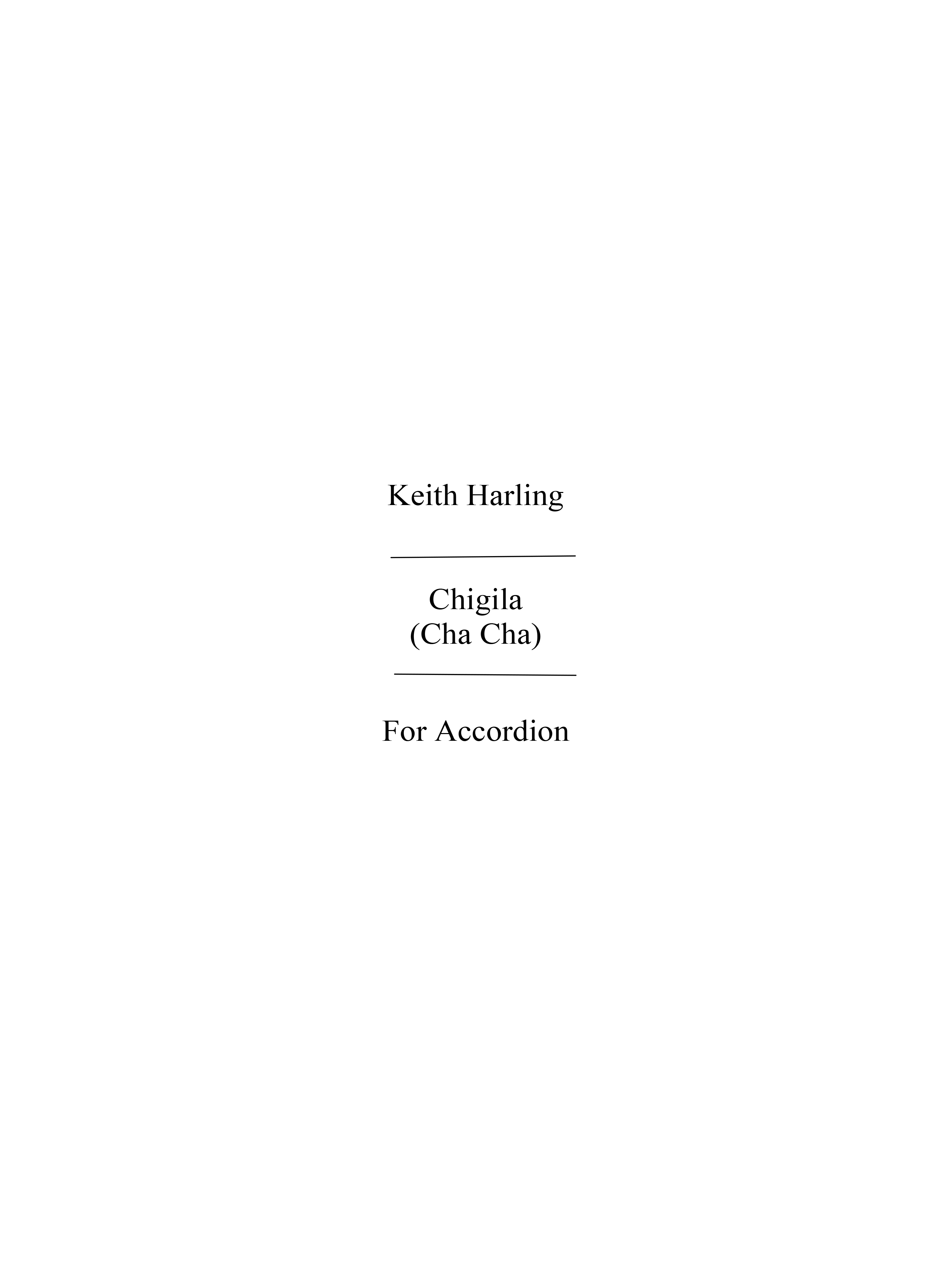 Keith Harling: Chigila