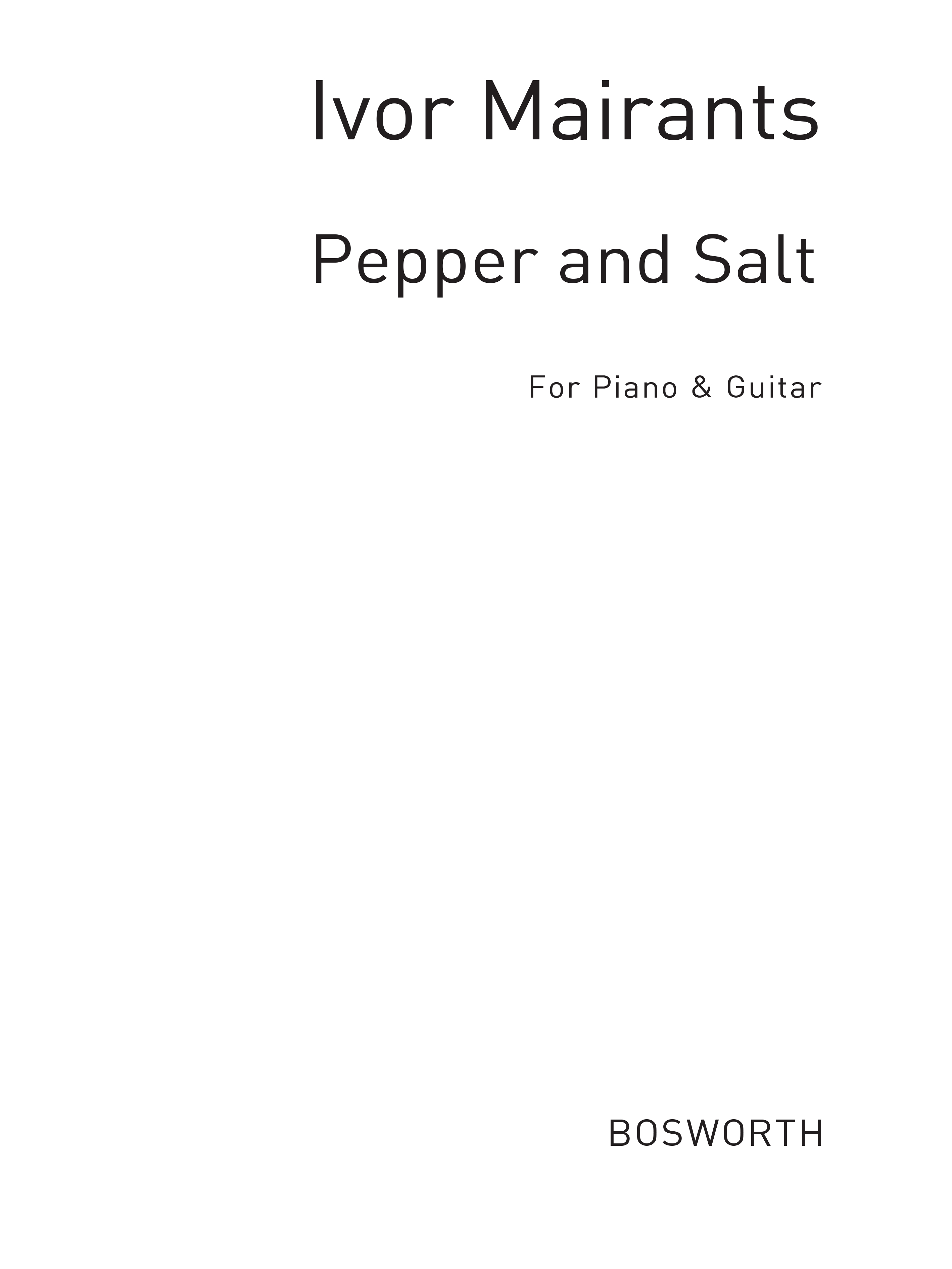 Mairants, I 3 Pepper And Salt Elec And Span Gtr Solos Gtr/Pf