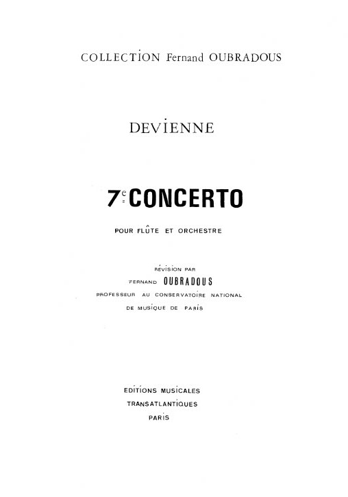 Franois Devienne: 7me Concerto