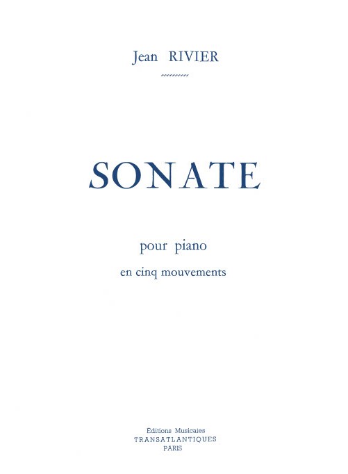 Jean Rivier: Sonate