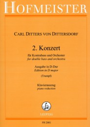 Carl Ditters Von Dittersdorf: Konzert Fur Kontrabass Und Orchester - Klavierausz