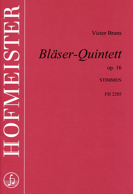 Bruns, V.: Wind Quintet Op 16 - Parts