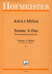 Adolf Misek: Sonata In A Major Op. 5 - Double Bass And Piano