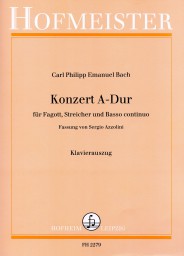 Carl Philipp Emanuel Bach: Bassoon Concerto In A (Bassoon/Piano)