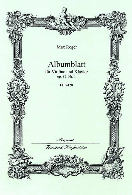 Reger, M.: Albumblatt Op 87/1