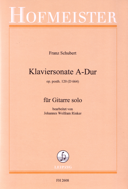 Franz Schubert: Sonata In A Op.120 - Guitar Solo
