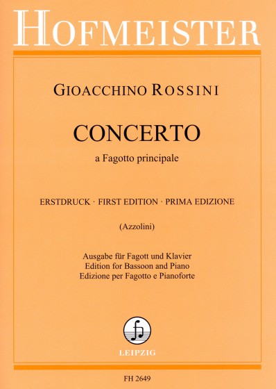 Gioacchino Rossini: Concerto A Fagotto Principale