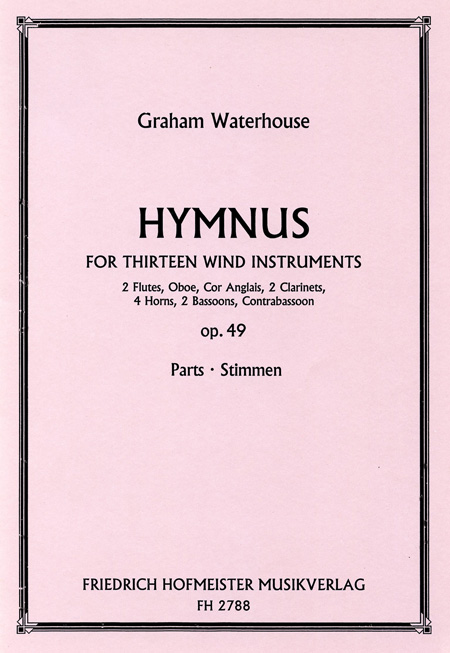 Graham Waterhouse: Hymnus Op.49 (Wind Parts)