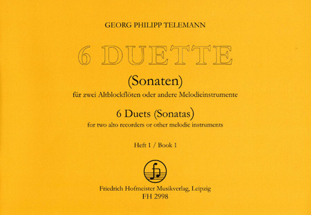 Georg Philipp Telemann: 6 Duette Band 1 - Sonaten 1-3