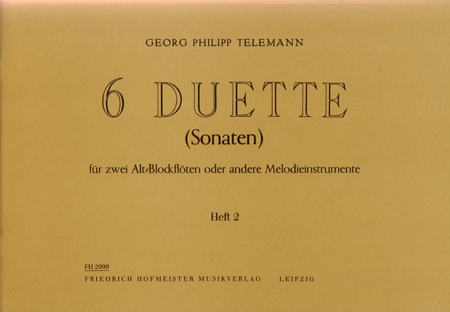 Georg Philipp Telemann: 6 Duette Band 2 - Sonaten 4-6