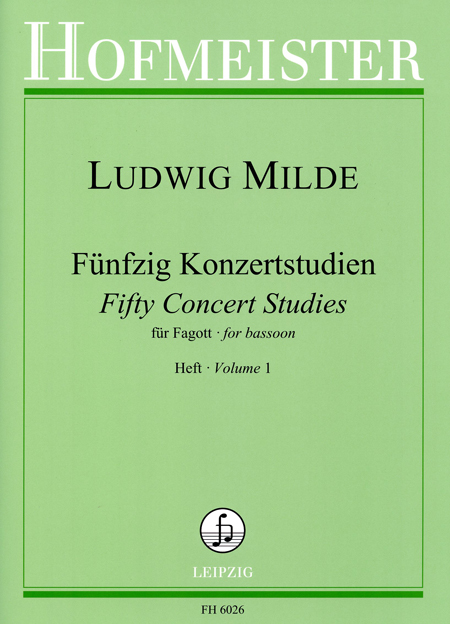 Ludwig Milde: Fnfzig Konzertstudien Op. 26 Band 1