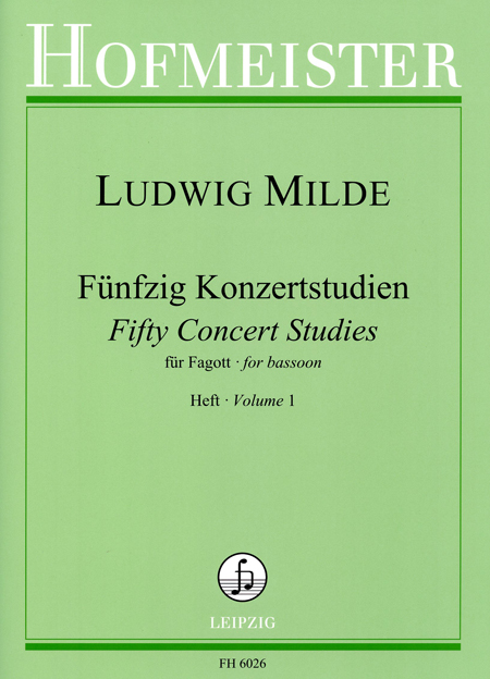Ludwig Milde: Fünfzig Konzertstudien Op. 26 Band 1