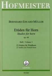 Bernhard Eduard Mller: Etden Fr Horn Op. 64 Band 1