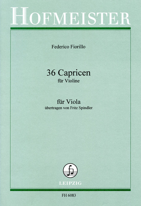 Frederico Fiorillo: 36 Caprices for Violin