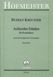 Rudolf Kreutzer: 18 Etuden Fur Violine (Double Bass Edition)