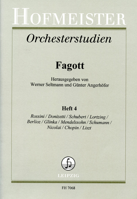 Orchestral Studies Book 4 - Rossini, Donizetti, Schubert, Lortzing, Be