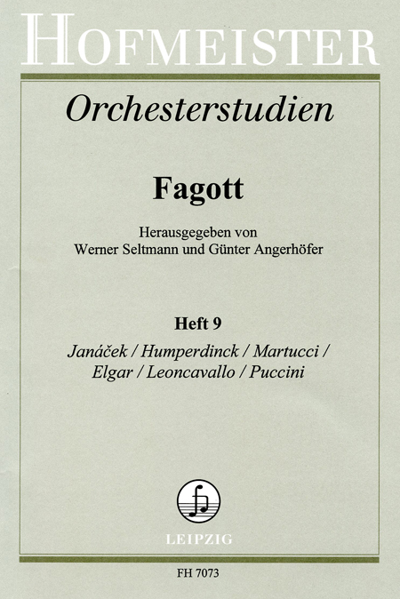 Orchestral Studies Book 9 - Janacek, Elgar, Pucciini